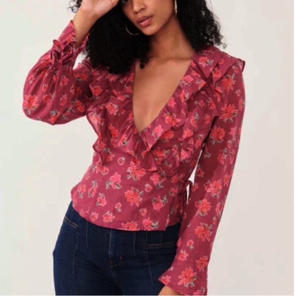 Free People Tops - Free People Amanda Ruffle Top